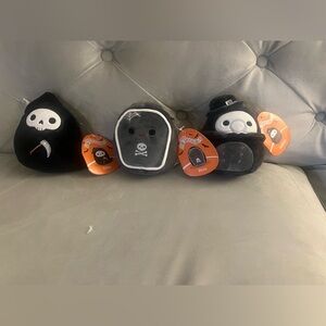 Squishmallows Spooky Halloween lot of 3 Alva Otto & Aldron